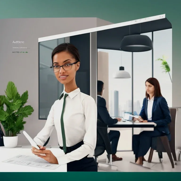 Advisor reviewing property documents with buyer